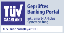 Siegel TÜV geprüftes Banking Portal